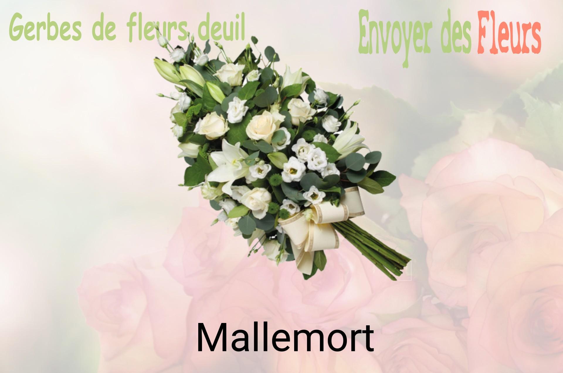 Gerbe de fleurs de deuil livrée à Mallemort